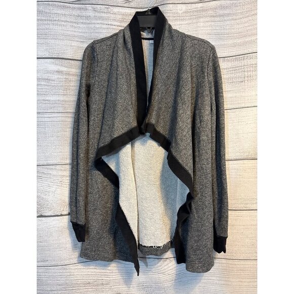 Three Dots Open Front Waterfall Cardigan Jacket Size S - Picture 1 of 4